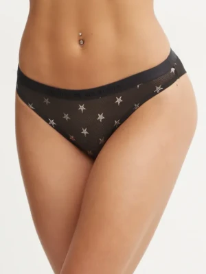 Zdjęcie produktu Tommy Hilfiger figi kolor czarny transparentne UW0UW05540
