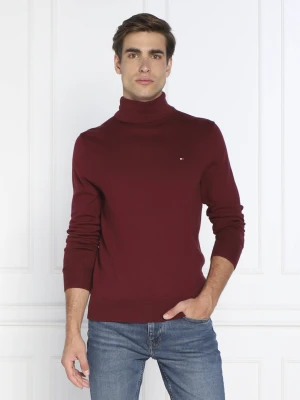 Tommy Hilfiger Golf | Regular Fit | z dodatkiem kaszmiru bordowy