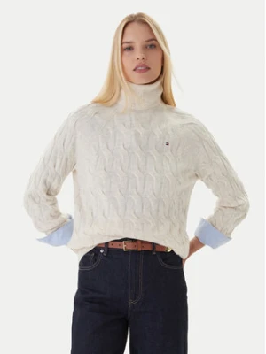 Tommy Hilfiger Golf WW0WW46791 Beżowy Regular Fit