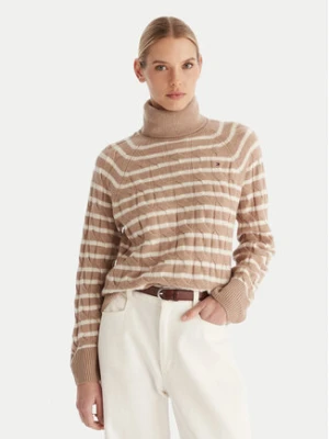 Tommy Hilfiger Golf WW0WW46791 Beżowy Regular Fit