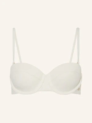 Tommy Hilfiger Góra Od Bikini Z Fiszbinami beige BIAŁY