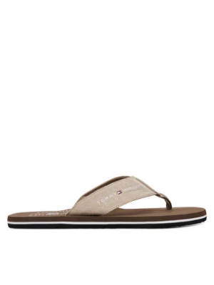 Tommy Hilfiger Japonki Chambray Beach Sandal FM0FM05570 Beżowy
