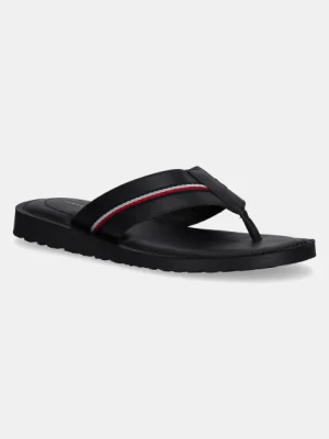 Tommy Hilfiger japonki CORE HILFIGER TOE POST LH SANDAL męskie kolor czarny FM0FM05416
