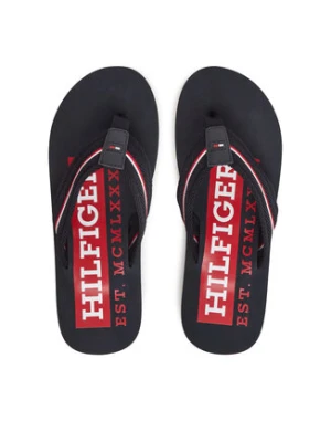 Tommy Hilfiger Japonki Corporate Hilfiger Beach FM0FM05436 Granatowy