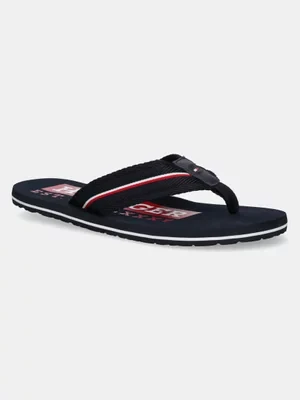 Tommy Hilfiger japonki CORPORATE HILFIGER BEACH SANDAL męskie kolor granatowy FM0FM05436