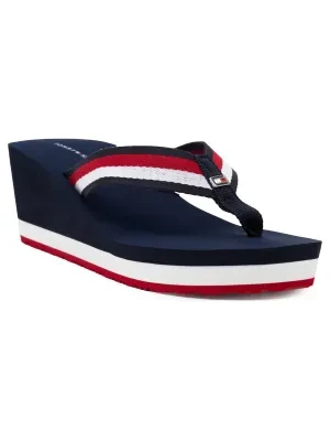 Tommy Hilfiger Japonki CORPORATE WEDGE beach