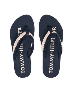 Tommy Hilfiger Japonki Crochet Summer FW0FW09417 Granatowy