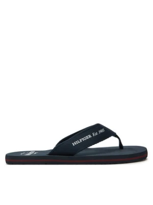 Tommy Hilfiger Japonki Hilfiger 85 Beach Sandal FM0FM05339 Granatowy