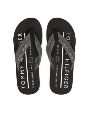 Tommy Hilfiger Japonki Hilfiger Chambray Beach Sandal FM0FM05751 Szary