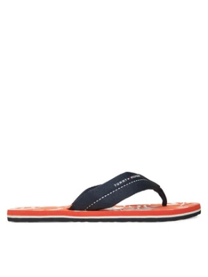 Zdjęcie produktu Tommy Hilfiger Japonki Hilfiger Flw Print Beach Sandal FM0FM05507 Granatowy