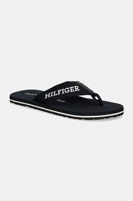 Tommy Hilfiger japonki HILFIGER MONOTYPE BEACH SANDAL męskie kolor granatowy FM0FM05237