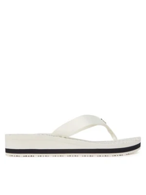 Tommy Hilfiger Japonki Im Th Chainprint Midwedge Sandal FW0FW08527 Biały