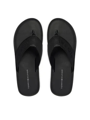 Tommy Hilfiger Japonki Jacquard Logo FM0FM05808 Czarny