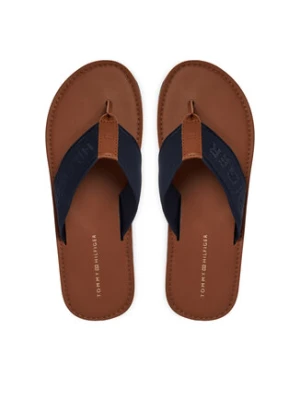 Tommy Hilfiger Japonki Jacquard Logo FM0FM05808 Granatowy