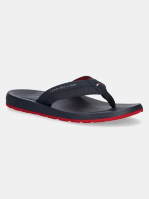Tommy Hilfiger japonki MOLDED HILFIGER BEACH SANDAL męskie kolor granatowy FM0FM05361