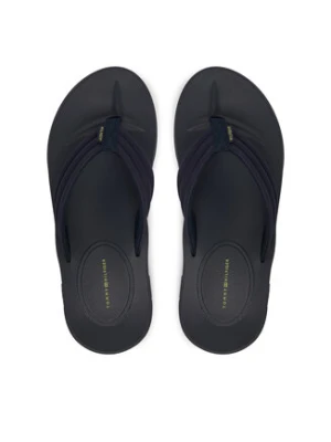 Tommy Hilfiger Japonki Molded Hilfiger Lth Beach Sandal FM0FM05802 Granatowy