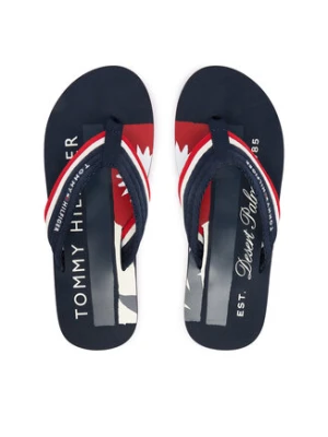 Tommy Hilfiger Japonki Patch Hilfiger Beach Sandal FM0FM05903 Granatowy