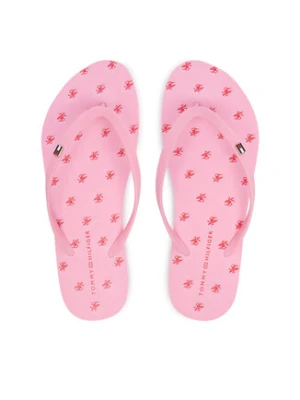 Tommy Hilfiger Japonki Repeat Logo Platform FW0FW09199 Różowy