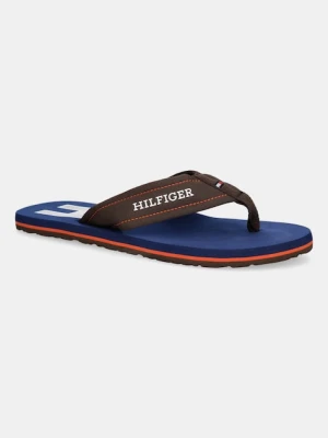 Tommy Hilfiger japonki TH H PADDED BEACH SANDAL męskie kolor brązowy FM0FM05536