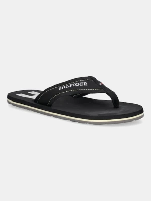 Tommy Hilfiger japonki TH H PADDED BEACH SANDAL męskie kolor czarny FM0FM05536