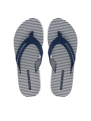Tommy Hilfiger Japonki Th Ithaca Stripe Summer Sandal FW0FW09192 Granatowy