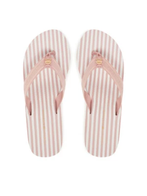 Tommy Hilfiger Japonki Th Stripes Wedge Beach Sandal FW0FW08521 Różowy