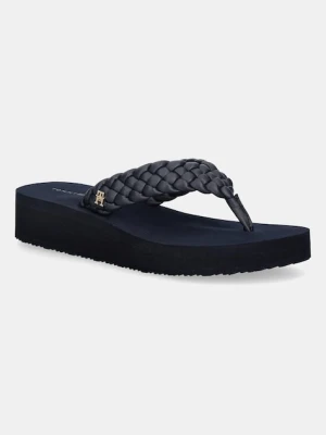 Tommy Hilfiger japonki TH WEDGE CORNROW BEACH SANDAL