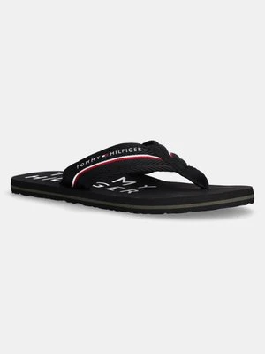 Tommy Hilfiger japonki TOMMY HILFIGER WEB BEACH SANDAL męskie kolor czarny FM0FM05340