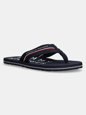 Tommy Hilfiger japonki TOMMY HILFIGER WEB BEACH SANDAL męskie kolor granatowy FM0FM05340