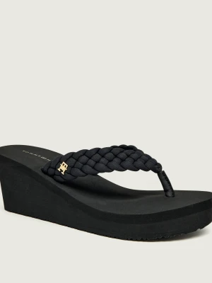 Tommy Hilfiger Japonki WEDGE BRAIDED SUMMER
