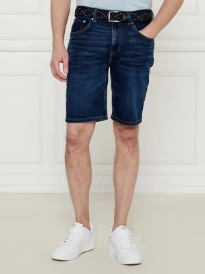 Tommy Hilfiger Jeansowe szorty BROOKLYN | Regular Fit | stretch granatowy