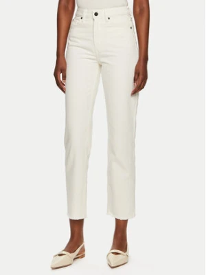 Tommy Hilfiger Jeansy Classic WW0WW40642 Écru Straight Fit Kremowy
