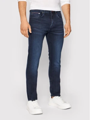 Tommy Hilfiger Jeansy Core Bleecker MW0MW15593 Granatowy Slim Fit