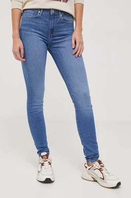 Tommy Hilfiger jeansy damskie kolor niebieski WW0WW34297
