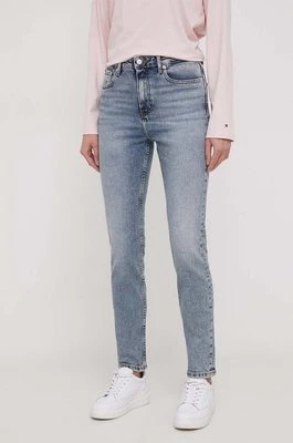 Tommy Hilfiger jeansy damskie kolor niebieski WW0WW40631