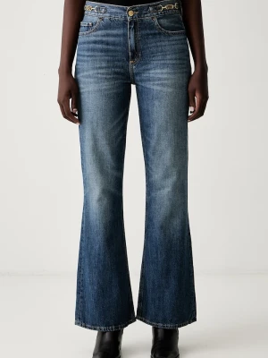 Tommy Hilfiger jeansy flare damskie granatowy