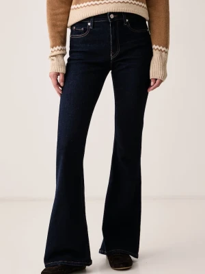 Tommy Hilfiger jeansy flare damskie granatowy
