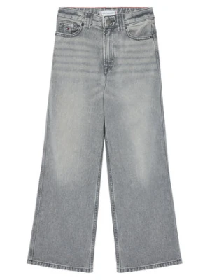 Tommy Hilfiger Jeansy Mabel KG0KG08647 Szary Wide Leg