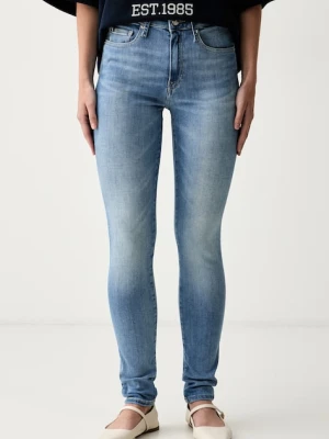Tommy Hilfiger jeansy skinny damskie niebieski