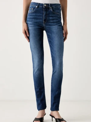 Tommy Hilfiger jeansy skinny damskie granatowy