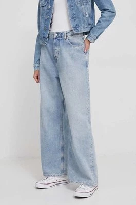 Tommy Hilfiger jeansy Slouchy damskie kolor niebieski WW0WW40627