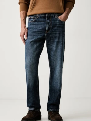 Tommy Hilfiger jeansy straight męskie granatowy