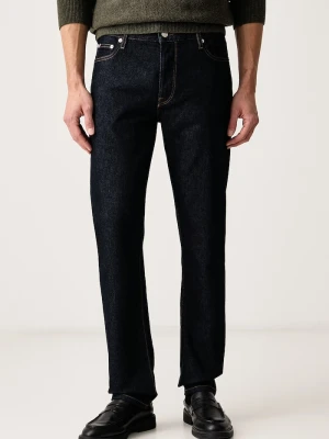 Tommy Hilfiger jeansy straight męskie granatowy