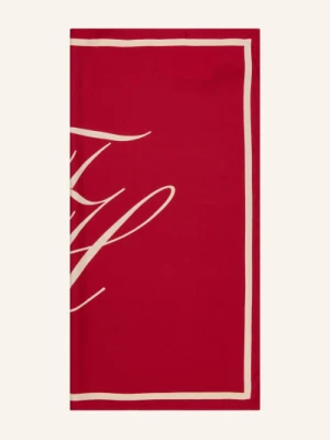 Tommy Hilfiger Jedwabna Chusta rot