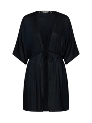 Tommy Hilfiger Kaftan damski Kobiety Modal niebieski jednolity,