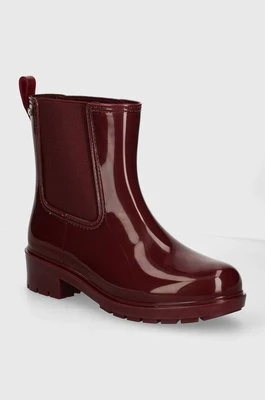 Tommy Hilfiger kalosze FLAG RAINBOOT damskie kolor bordowy FW0FW08213