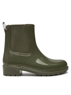 Tommy Hilfiger Kalosze Flag Rainboot FW0FW08213 Zielony