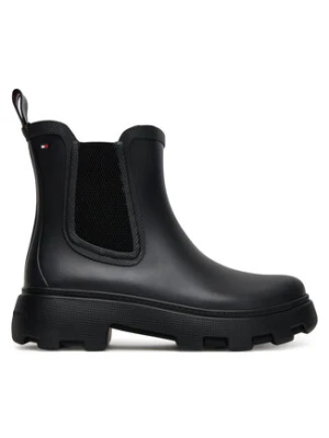 Tommy Hilfiger Kalosze Rubber Flag Cleated FW0FW08637 Czarny