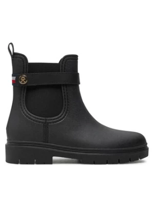 Tommy Hilfiger Kalosze Th Stud Rubberised Rainboot FW0FW08168 Czarny