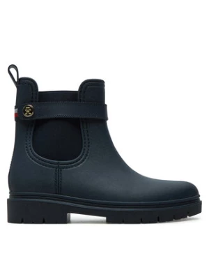 Tommy Hilfiger Kalosze Th Stud Rubberised Rainboot FW0FW08168 Granatowy